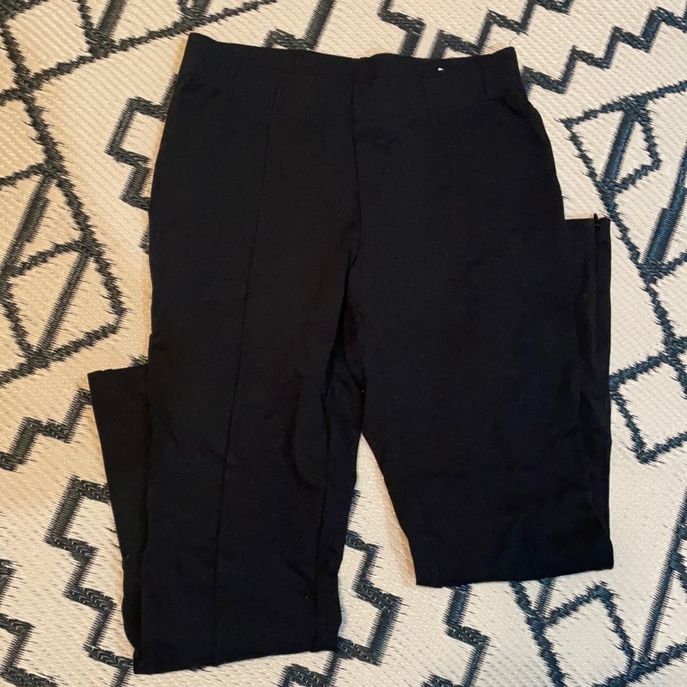 Talbots black front seam legging small petite